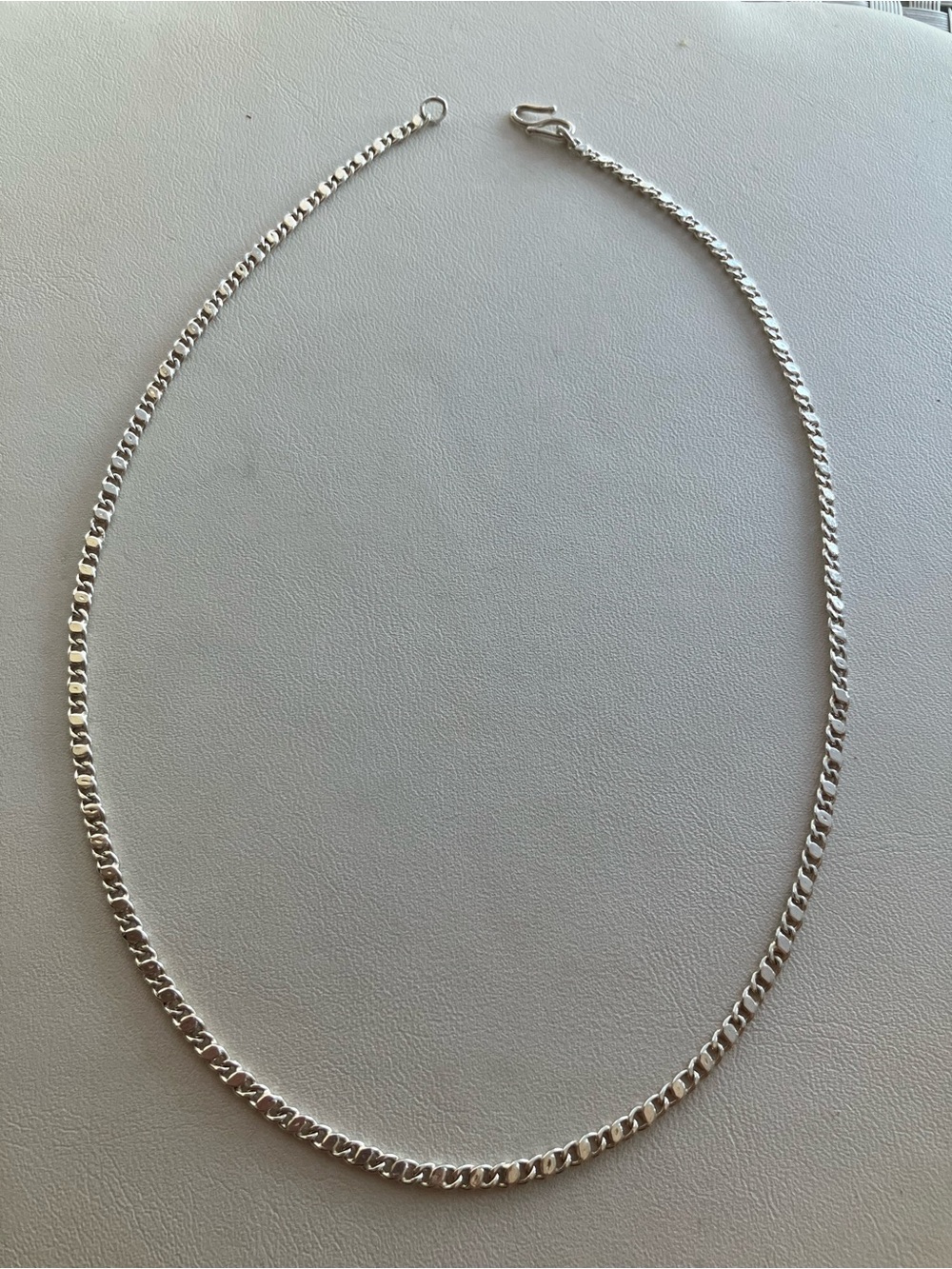 Silver Chain Necklace 14”